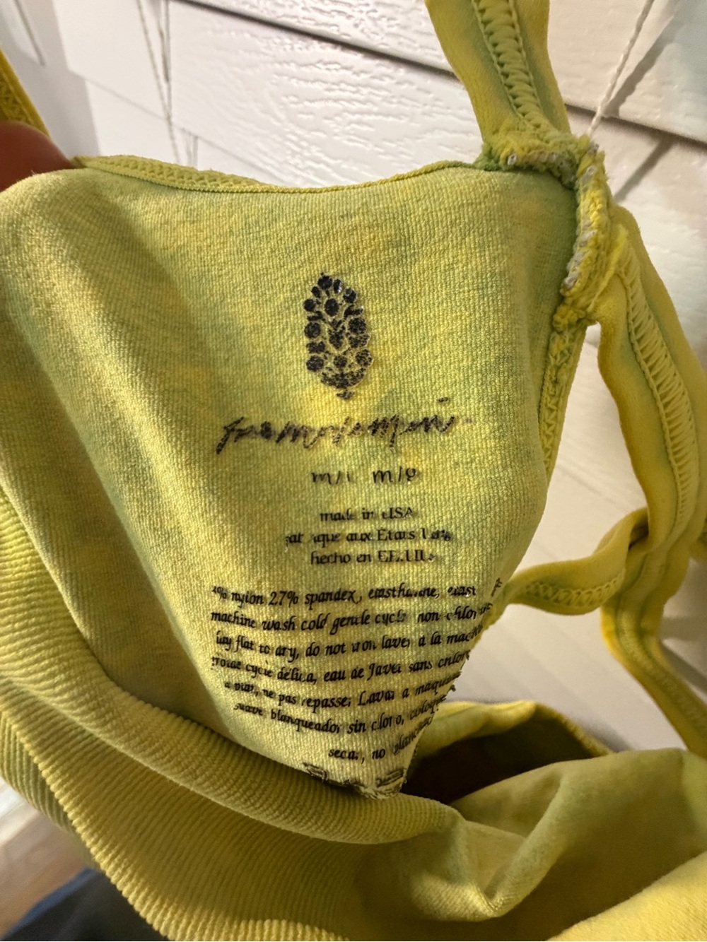 FP Movement by Free People Lime Yellow Scoop-Neck Slim Jumpsuit - Picture 2 of 4